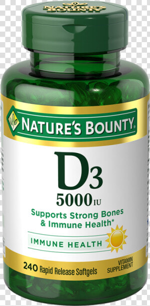 Vitamin D3   Vitamin E 400 Iu Nature  39 s Bounty  HD Png Download