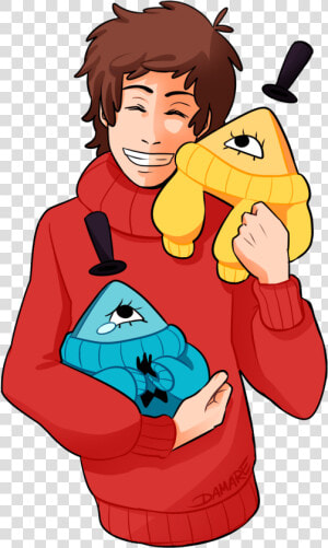 Cuddling Clipart Transparent   Dipper Pines  HD Png Download