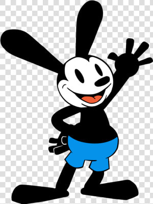 Oswald   Oswald The Lucky Rabbit Black And White  HD Png Download