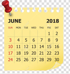 June Clipart Free Images Clip Art Transparent Png   June 2018 Calendar Clip Art  Png Download