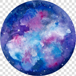  pink  blue  purple  watercolor  stars  circle   Watercolor Painting  HD Png Download