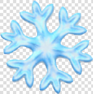  emoji  snowflake  snow  snowing  blue   Snowflake Emoji Black Background  HD Png Download