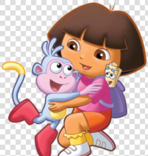 Dora The Explorer With Boots   Dora And Boots Hug  HD Png Download