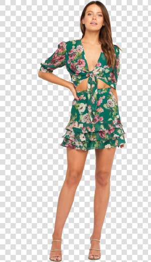 Tiffany Floral Top In Colour Amazon   Day Dress  HD Png Download