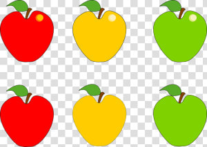 Yellow Apples Clipart Png   Red And Green Apples Clipart  Transparent Png