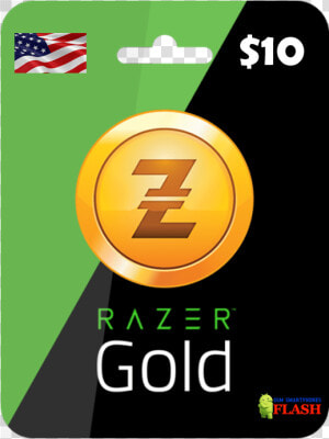 Razer Gold 10 Usd Card Email Delivery   Razer Gold Gift Card  HD Png Download