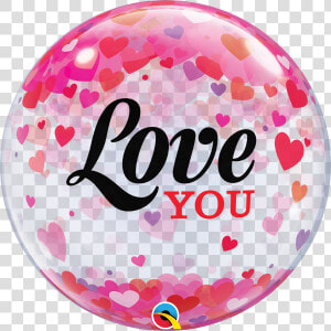 Bubble Qualatex Love You  HD Png Download