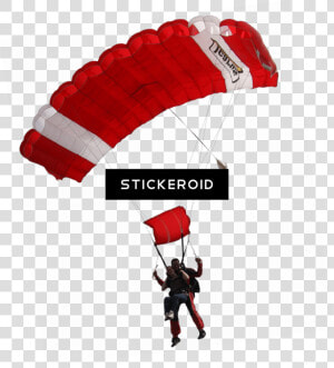 Red And White Parachute   Png Download   Skydiving Png  Transparent Png