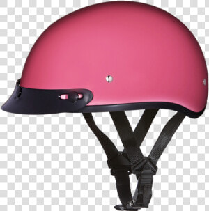 Daytona Helmets Motorcycle Half Helmet Skull Cap Hi   Pink Dot Helmet  HD Png Download