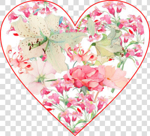  ftestickers  floral  heart   Floral Heart Clipart  HD Png Download