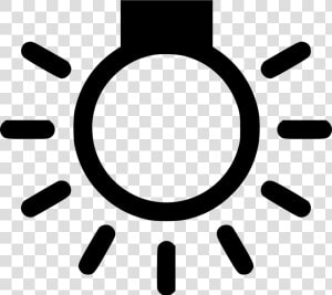 Overhead Light Bulb   Sun Icon  HD Png Download