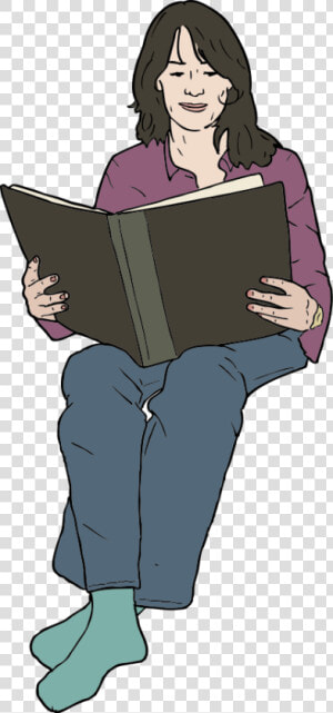 Michelle Kempner Reading Svg Clip Arts   Clipart Woman Reading  HD Png Download