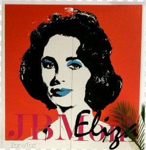  elizabethtaylor  popart  poster  red  celebrity  elizabeth   Poster  HD Png Download