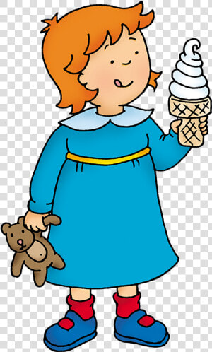 Caillou Personajes Rosie   Rosie Caillou Png  Transparent Png