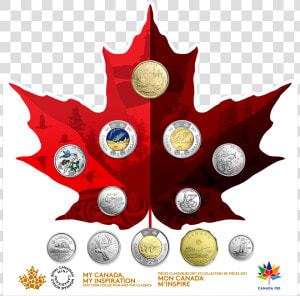 2017 Canada 150th Anniversary Celebration 12 coins   2017 Canadian Coin Set  HD Png Download