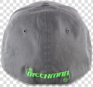 Mechman Embroidered Gray Flexfit Fitted Hat  curved   Baseball Cap  HD Png Download