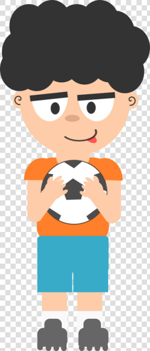 Cartoon Soccer Guy Clip Arts   Boy Soccer Player Png  Transparent Png