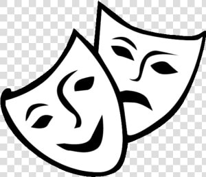 Theatre Drama Mask Comedy Clip Art   Theatre Masks Clipart Png  Transparent Png