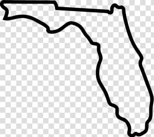 Florida outline Copy   Transparent Florida State Outline  HD Png Download