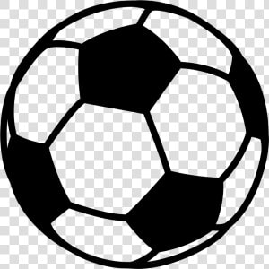 Black And White Football Clipart No Background Clip   Soccer Ball Emoji  HD Png Download