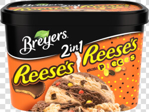 A 48 Ounce Tub Of Breyers Reese S  amp  Reese S Pieces  HD Png Download