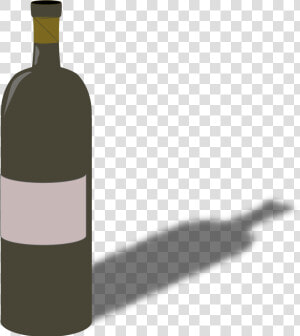 Wine Bottle And Glass Png   Wine Bottle With Shadow  png  Transparent Png