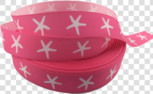 Ribbons  tag  Star Fish Grosgrain Ribbons 7 8″  Pink   Lid  HD Png Download