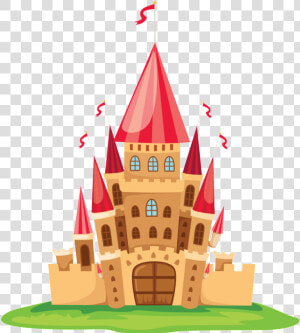 Cartoon Fairytale Castle Pattern Design   Castle Clipart Png  Transparent Png