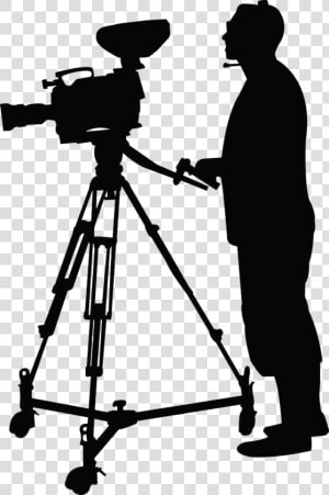 Camera Operator Clip Art   Cameraman Silhouette  HD Png Download