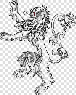 House Lannister Sigil Black And White   Transparent House Lannister Sigil  HD Png Download