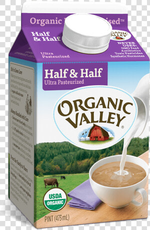 Organic Valley Half And Half  HD Png Download