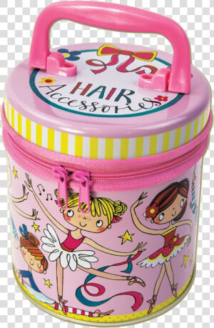 Ballerina Zipped Hair Tin Rachel Ellen Designs Pink   Rachel Ellen Hair Accessories Tin  HD Png Download