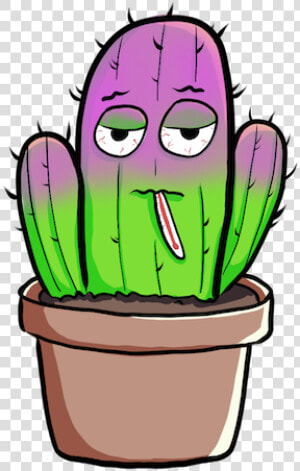 Cute Cactus Messages Sticker 8   Hedgehog Cactus  HD Png Download