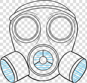 Transparent Gas Mask Png   Gas Mask Drawing Easy  Png Download