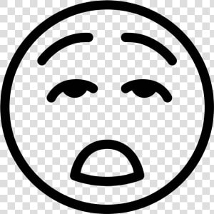 Bored Png Page   Bored Face Emoji Black And White  Transparent Png