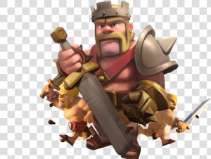 Transparent Heroes Png   Clash Of Clans Barbarian King  Png Download