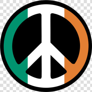 Ireland Flag Peace Sign Saint Patricks Day Irish 555px   Ireland Flag  HD Png Download