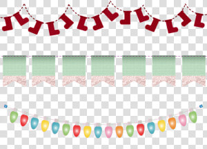 Christmas Bunting  Christmas Lights  Seasonal  Santa   Carmine  HD Png Download