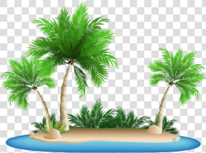 Palm Tree Png Clipart Png   Palm Tree Island Png  Transparent Png