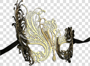 Gold Series Swan Metal Filigree Laser Cut Venetian   Tiara  HD Png Download