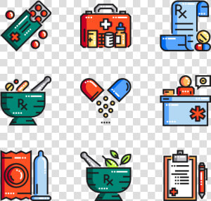 Drugs Clipart Icon   Flat Icon Pharmacy  HD Png Download