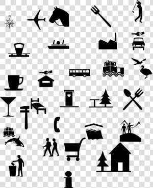 Icons  Symbols  Signs  Set  Travel  Accommodations   Tourism And Hospitality Png  Transparent Png