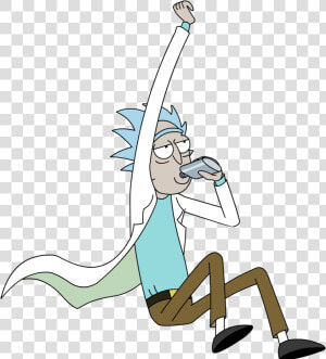 Rick And Morty Rick Flying   Rick Y Morty Png  Transparent Png