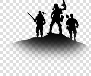 Silhouette Of Army Man Holding Gun Vector Image   Portable Network Graphics  HD Png Download