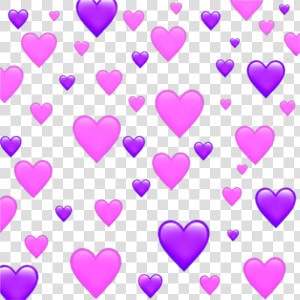  pink  purple  emojis  emoji   Purple And Blue Hearts  HD Png Download