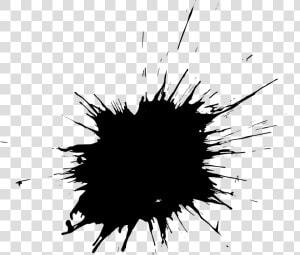 Paint Splatter   Black Paint Splatter Circle  HD Png Download