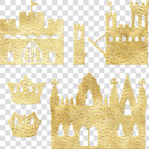 Gold Castle  King Crown  Queen Crown  Castle  Crown   Gold Castle Png  Transparent Png