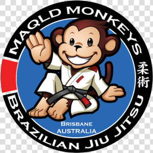 Kids Bjj Brisbane Maqld Monkeys   Cartoon  HD Png Download