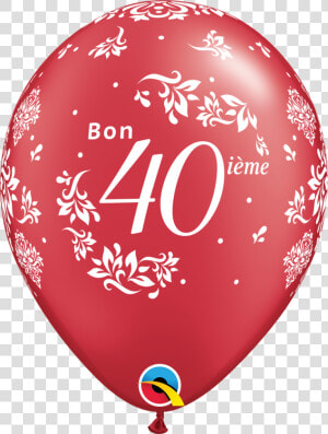 40th Anniversary Balloon  HD Png Download