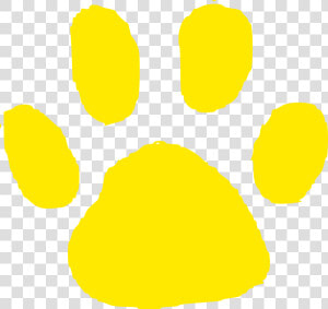 Jpg Transparent Library Bobcat Clipart Blue Dog Paw   Black And Yellow Paw Print  HD Png Download